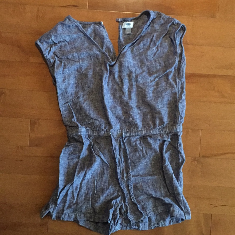 Denim Old Navy romper: Medium